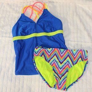 Xhilaration Girls Tankini Sz Large